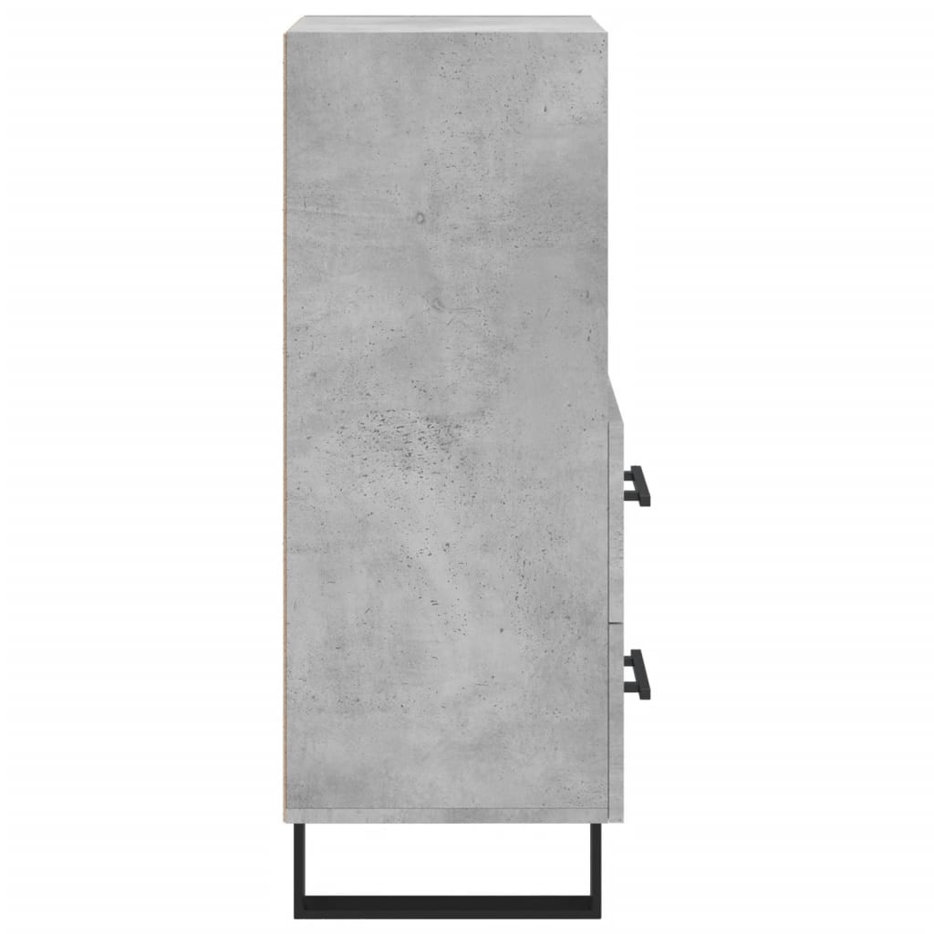 vidaXL Servantă, gri beton, 34,5x34x90 cm, lemn compozit