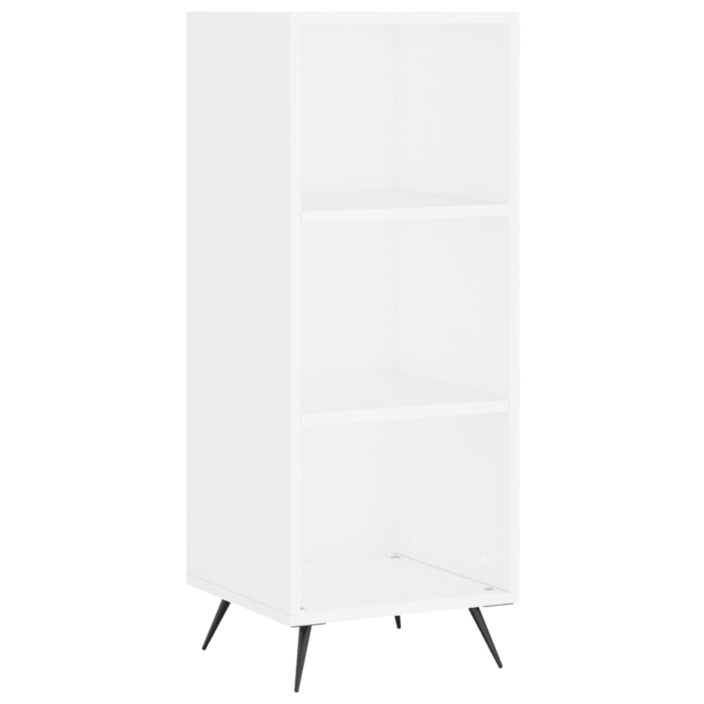 vidaXL Dulap cu rafturi, alb, 34,5x32,5x90 cm, lemn compozit