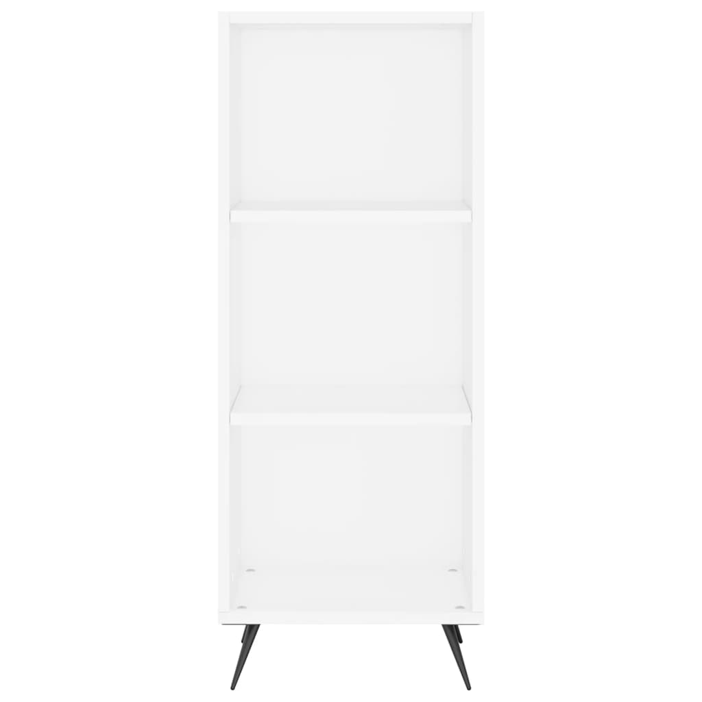 vidaXL Dulap cu rafturi, alb, 34,5x32,5x90 cm, lemn compozit