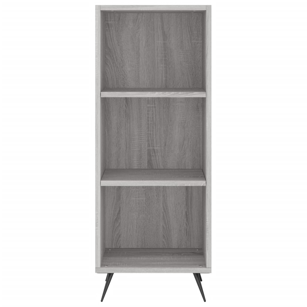 vidaXL Dulap cu rafturi, gri sonoma, 34,5x32,5x90 cm, lemn compozit vidaXL Dulap cu rafturi, gri sonoma, 34,5x32,5x90 cm, lemn compozit