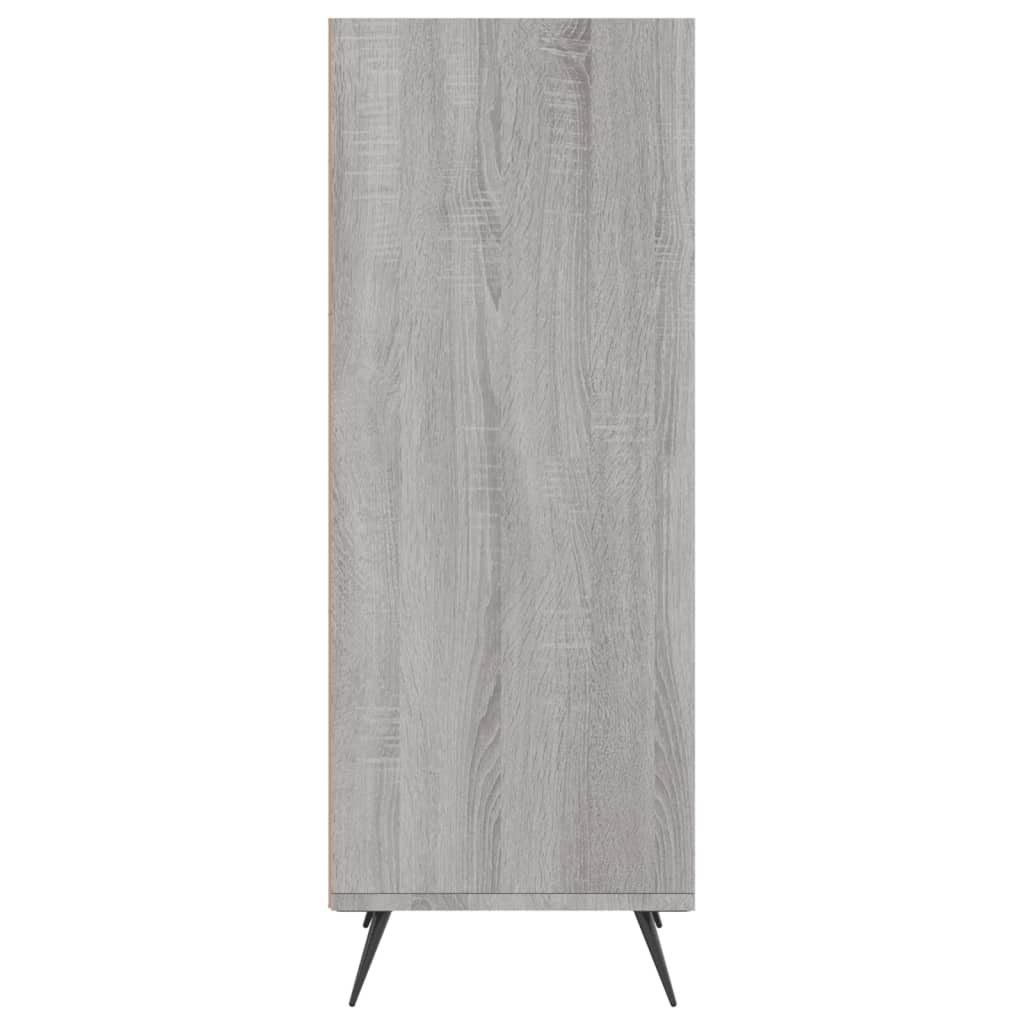 vidaXL Dulap cu rafturi, gri sonoma, 34,5x32,5x90 cm, lemn compozit vidaXL Dulap cu rafturi, gri sonoma, 34,5x32,5x90 cm, lemn compozit
