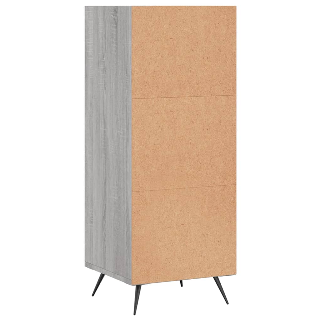 vidaXL Dulap cu rafturi, gri sonoma, 34,5x32,5x90 cm, lemn compozit vidaXL Dulap cu rafturi, gri sonoma, 34,5x32,5x90 cm, lemn compozit