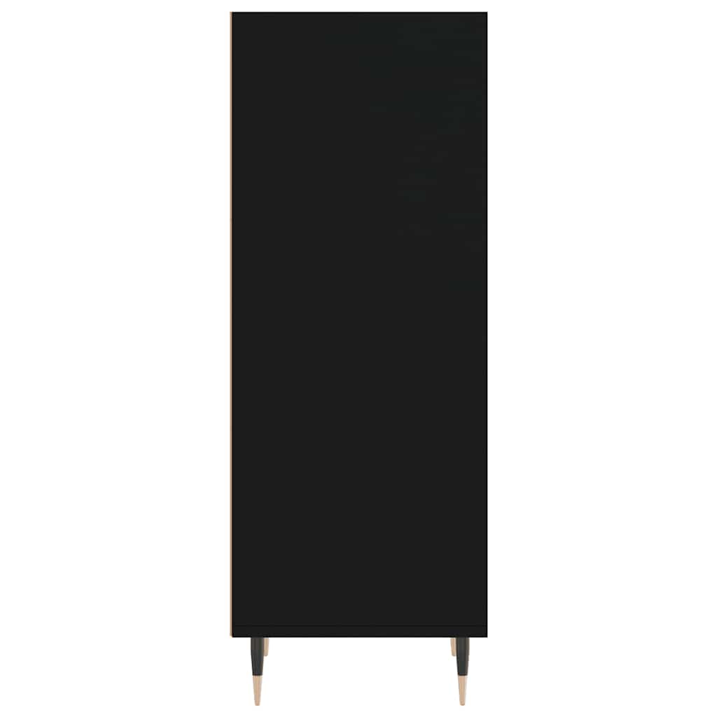 vidaXL Servantă, negru, 34,5x32,5x90 cm, lemn compozit