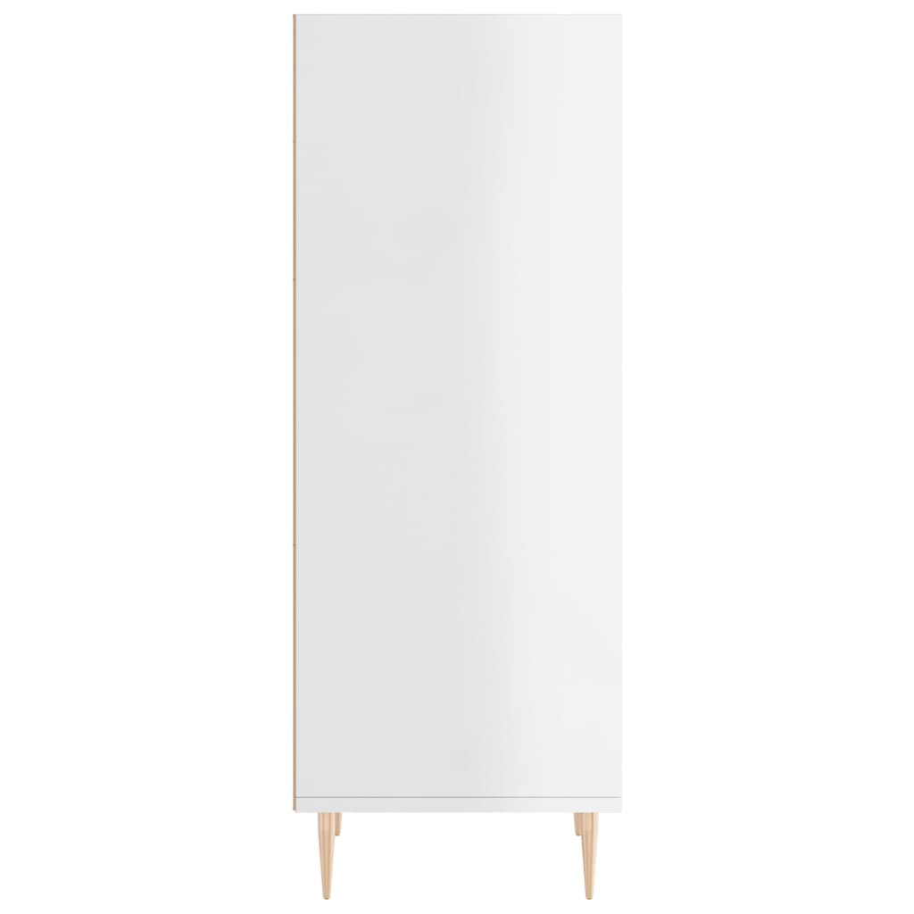 vidaXL Servantă, alb extralucios, 34,5x32,5x90 cm, lemn compozit