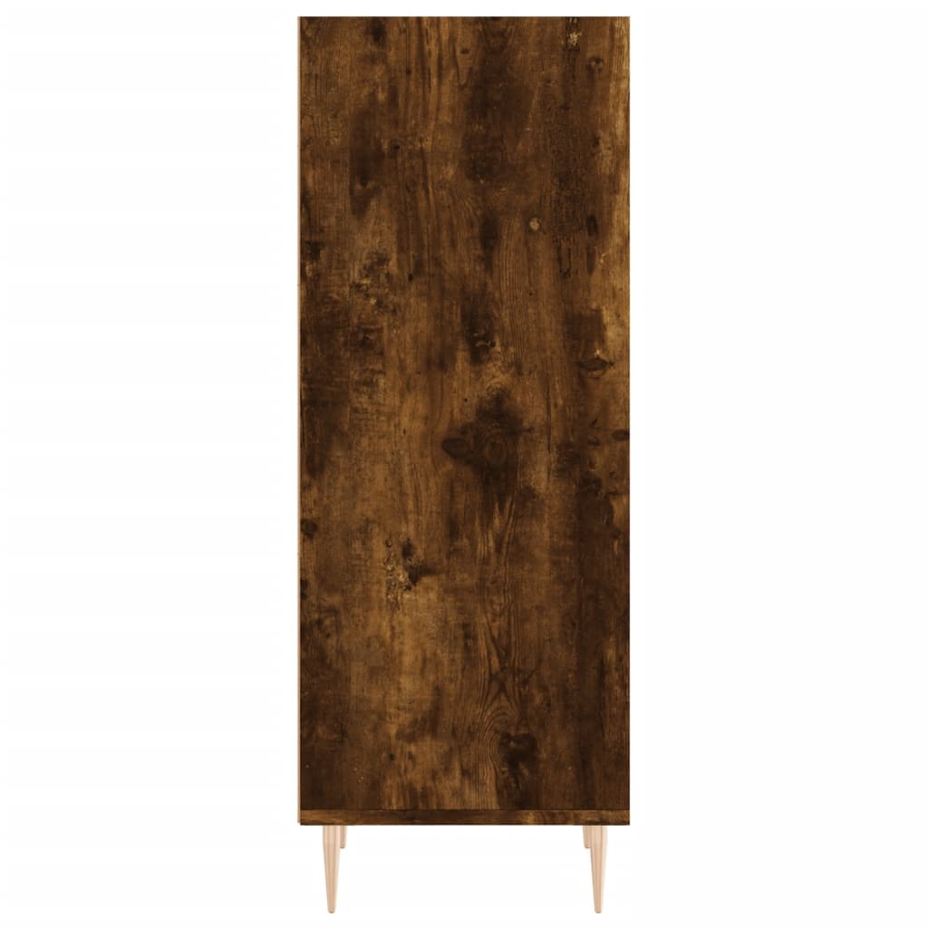 vidaXL Servantă, stejar fumuriu, 34,5x32,5x90 cm, lemn prelucrat