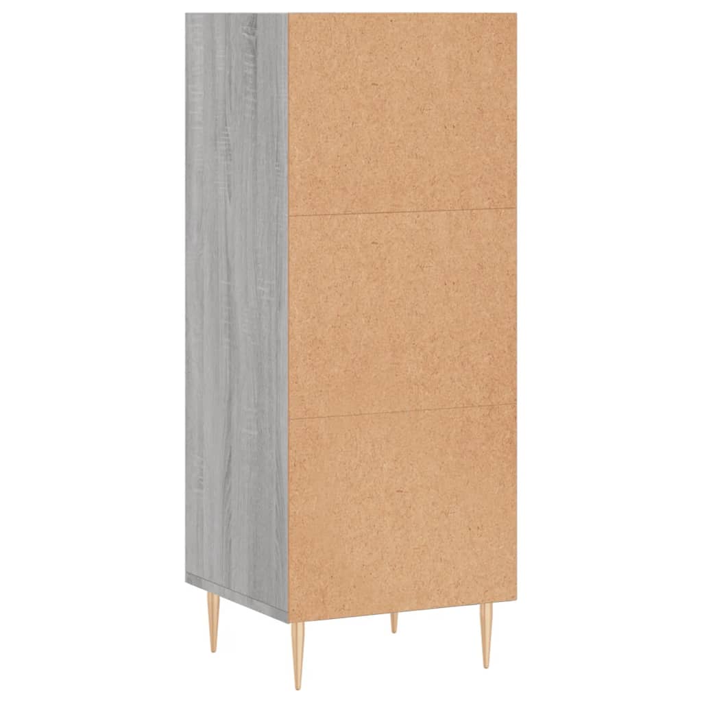 vidaXL Servantă, gri sonoma, 34,5x32,5x90 cm, lemn compozit vidaXL Servantă, gri sonoma, 34,5x32,5x90 cm, lemn compozit