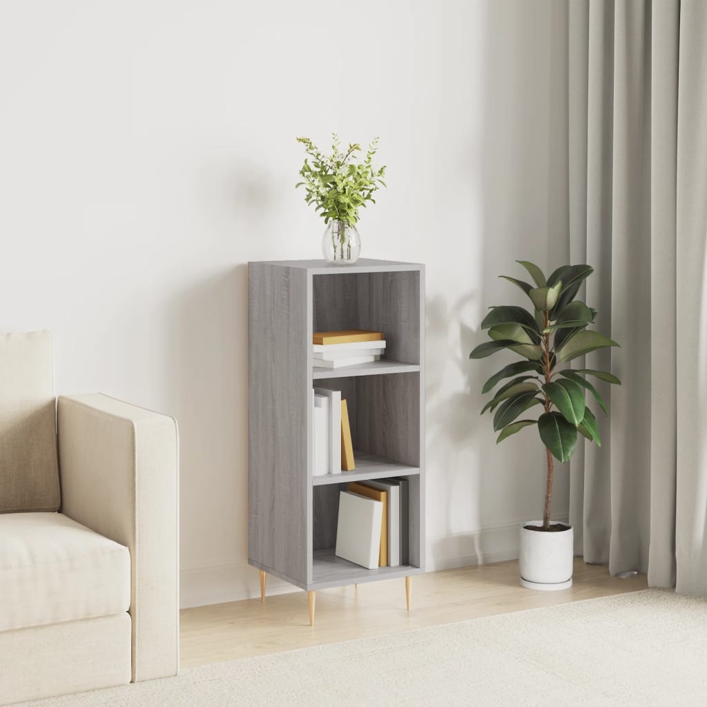 vidaXL Servantă, gri sonoma, 34,5x32,5x90 cm, lemn compozit vidaXL Servantă, gri sonoma, 34,5x32,5x90 cm, lemn compozit