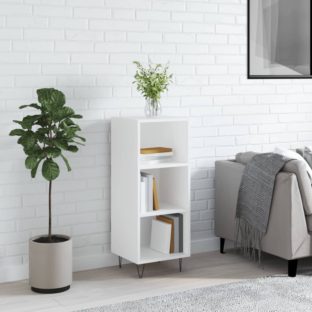 vidaXL Servantă, alb, 34,5x32,5x90 cm, lemn prelucrat vidaXL Servantă, alb, 34,5x32,5x90 cm, lemn prelucrat