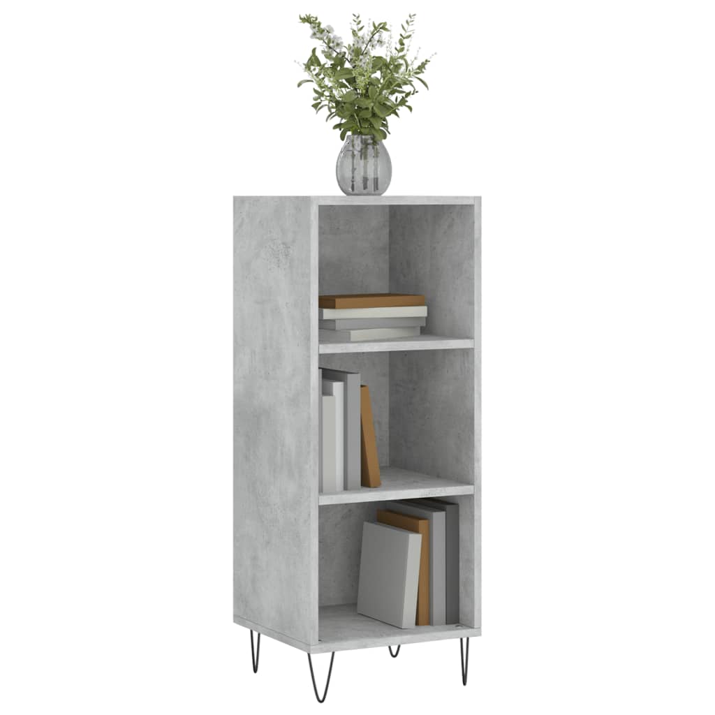vidaXL Servantă, gri beton, 34,5x32,5x90 cm, lemn prelucrat