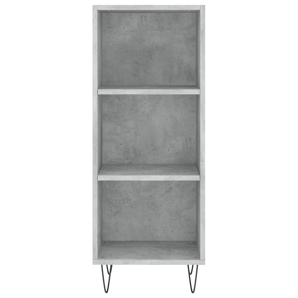 vidaXL Servantă, gri beton, 34,5x32,5x90 cm, lemn prelucrat