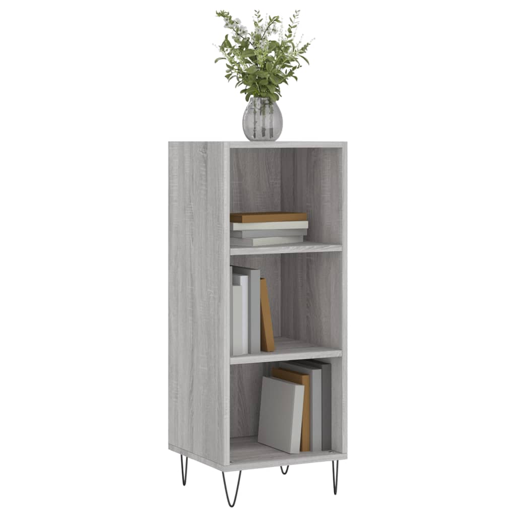 vidaXL Servantă, gri sonoma, 34,5x32,5x90 cm, lemn compozit vidaXL Servantă, gri sonoma, 34,5x32,5x90 cm, lemn compozit