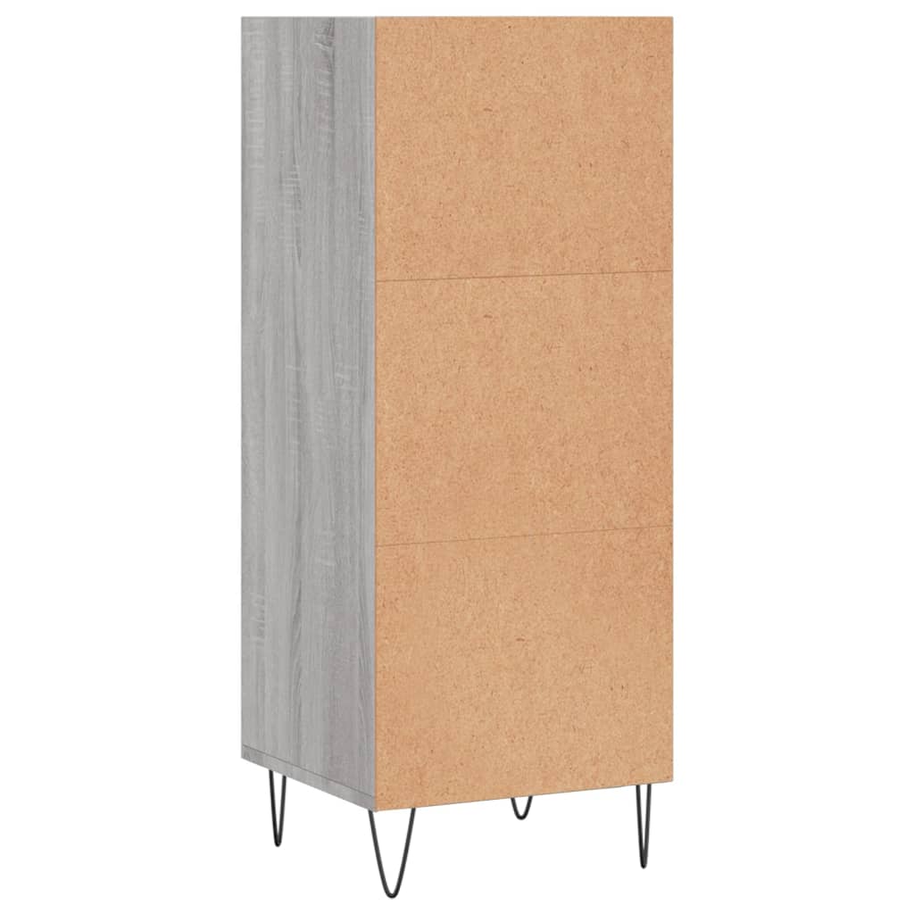 vidaXL Servantă, gri sonoma, 34,5x32,5x90 cm, lemn compozit vidaXL Servantă, gri sonoma, 34,5x32,5x90 cm, lemn compozit