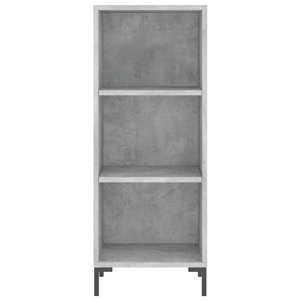 vidaXL Servantă, gri beton, 34,5x32,5x90 cm, lemn prelucrat
