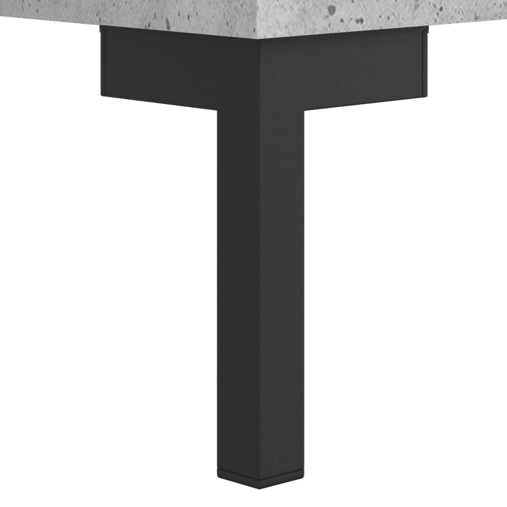 vidaXL Servantă, gri beton, 34,5x32,5x90 cm, lemn prelucrat