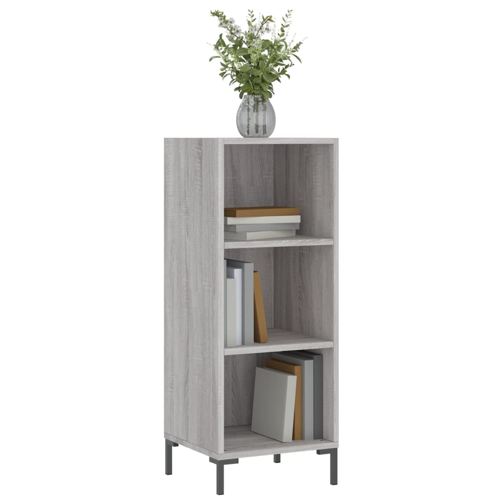 vidaXL Servantă, gri sonoma, 34,5x32,5x90 cm, lemn compozit vidaXL Servantă, gri sonoma, 34,5x32,5x90 cm, lemn compozit
