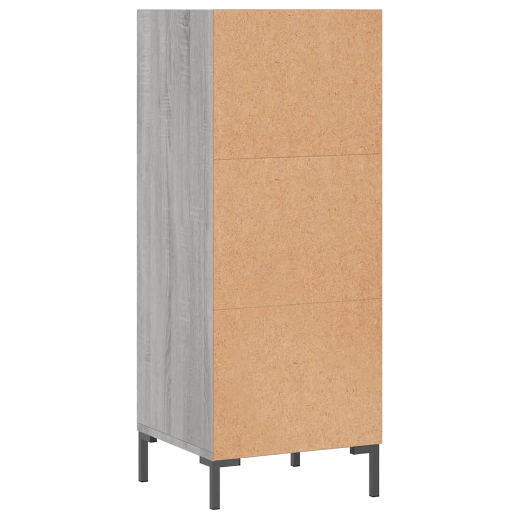 vidaXL Servantă, gri sonoma, 34,5x32,5x90 cm, lemn compozit vidaXL Servantă, gri sonoma, 34,5x32,5x90 cm, lemn compozit