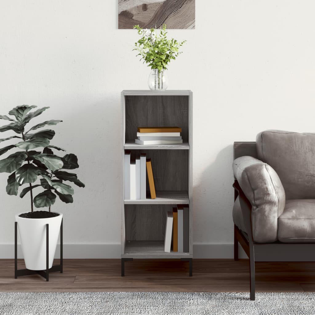 vidaXL Servantă, gri sonoma, 34,5x32,5x90 cm, lemn compozit vidaXL Servantă, gri sonoma, 34,5x32,5x90 cm, lemn compozit