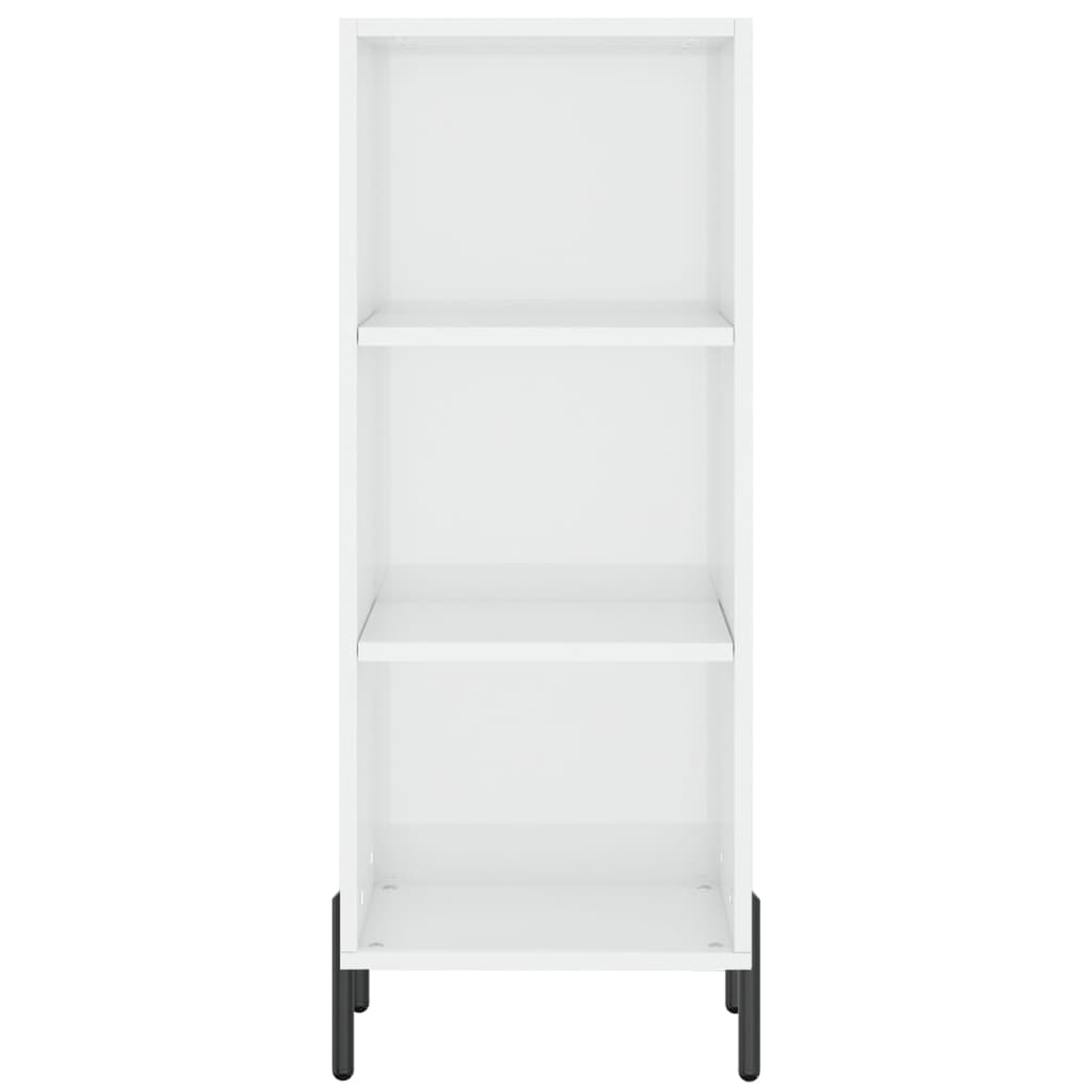 vidaXL Servantă, alb extralucios, 34,5x32,5x90 cm, lemn compozit vidaXL Servantă, alb extralucios, 34,5x32,5x90 cm, lemn compozit
