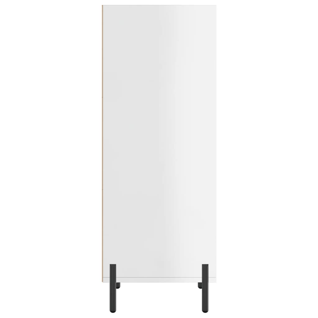 vidaXL Servantă, alb extralucios, 34,5x32,5x90 cm, lemn compozit vidaXL Servantă, alb extralucios, 34,5x32,5x90 cm, lemn compozit