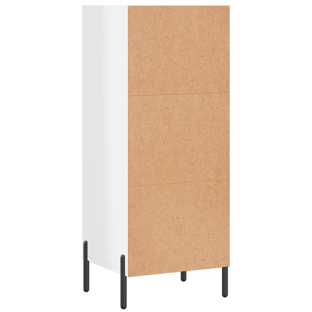 vidaXL Servantă, alb extralucios, 34,5x32,5x90 cm, lemn compozit vidaXL Servantă, alb extralucios, 34,5x32,5x90 cm, lemn compozit