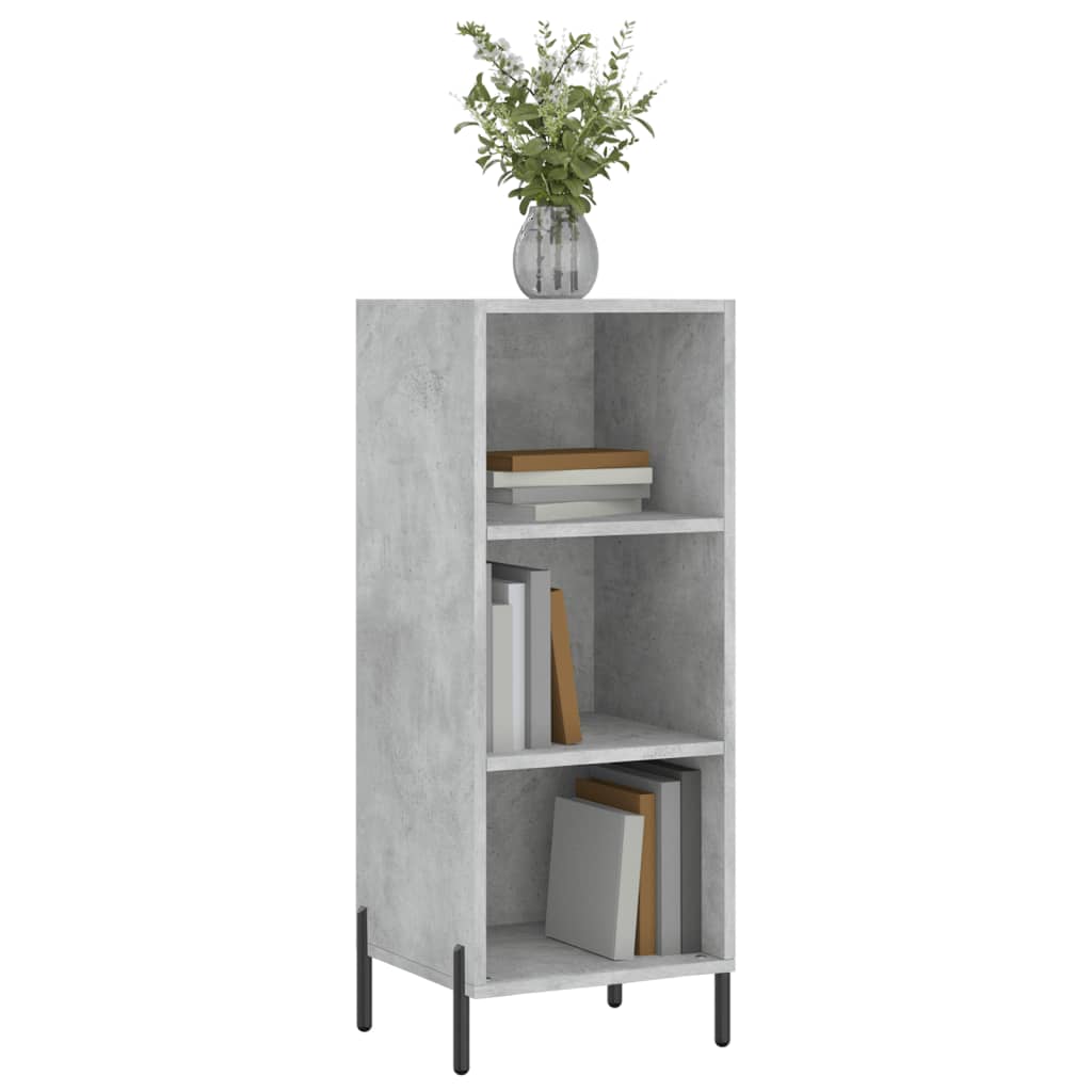vidaXL Servantă, gri beton, 34,5x32,5x90 cm, lemn prelucrat