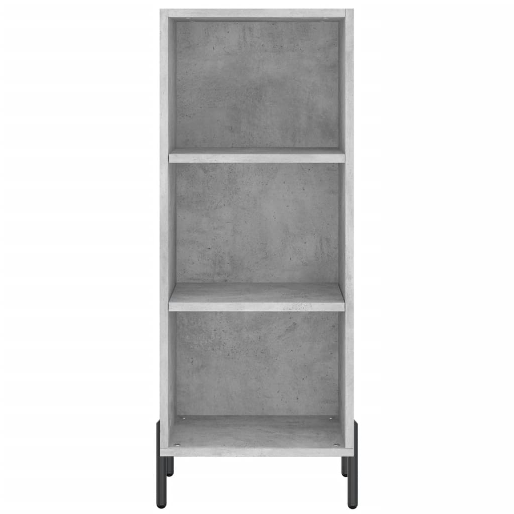 vidaXL Servantă, gri beton, 34,5x32,5x90 cm, lemn prelucrat