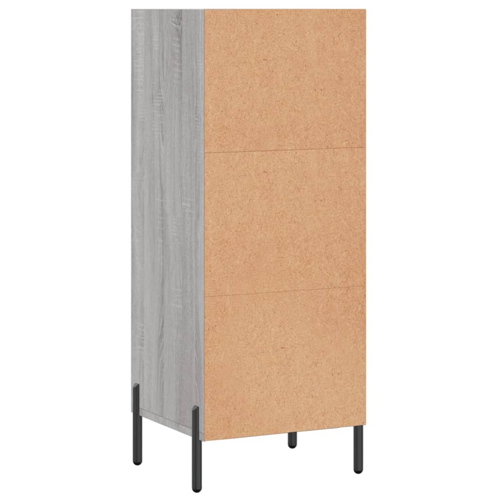 vidaXL Servantă, gri sonoma, 34,5x32,5x90 cm, lemn compozit vidaXL Servantă, gri sonoma, 34,5x32,5x90 cm, lemn compozit