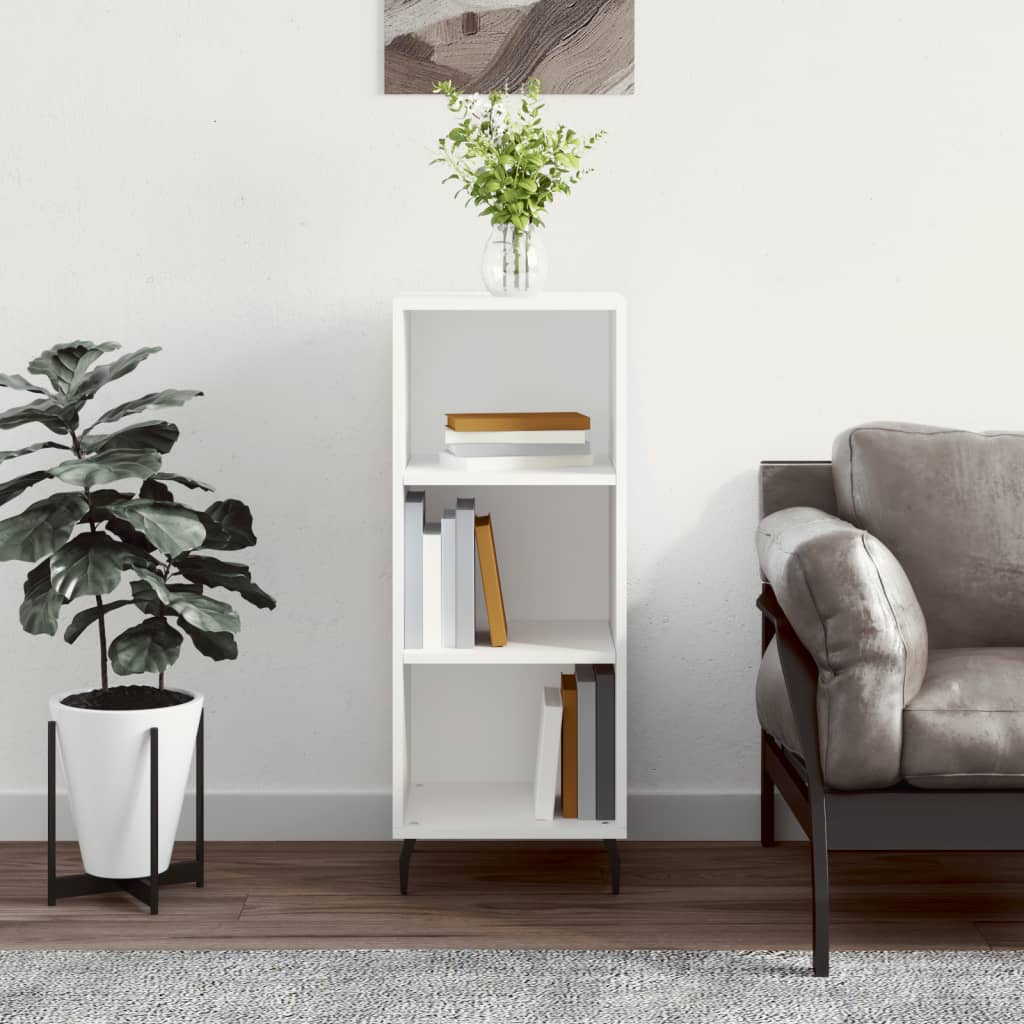 vidaXL Servantă, alb, 34,5x32,5x90 cm, lemn prelucrat vidaXL Servantă, alb, 34,5x32,5x90 cm, lemn prelucrat