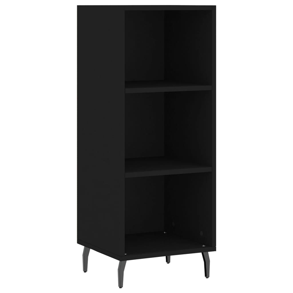 vidaXL Servantă, negru, 34,5x32,5x90 cm, lemn compozit vidaXL Servantă, negru, 34,5x32,5x90 cm, lemn compozit