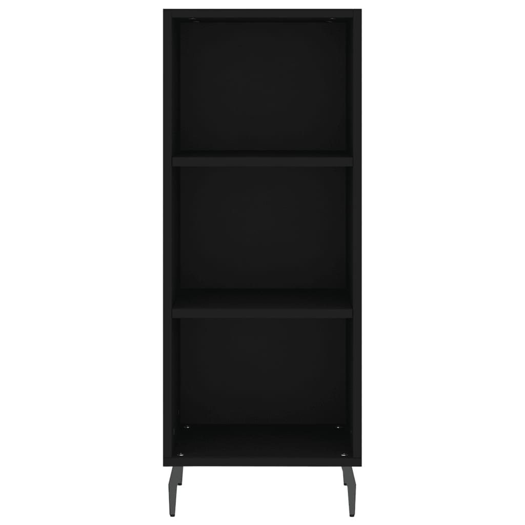 vidaXL Servantă, negru, 34,5x32,5x90 cm, lemn compozit vidaXL Servantă, negru, 34,5x32,5x90 cm, lemn compozit