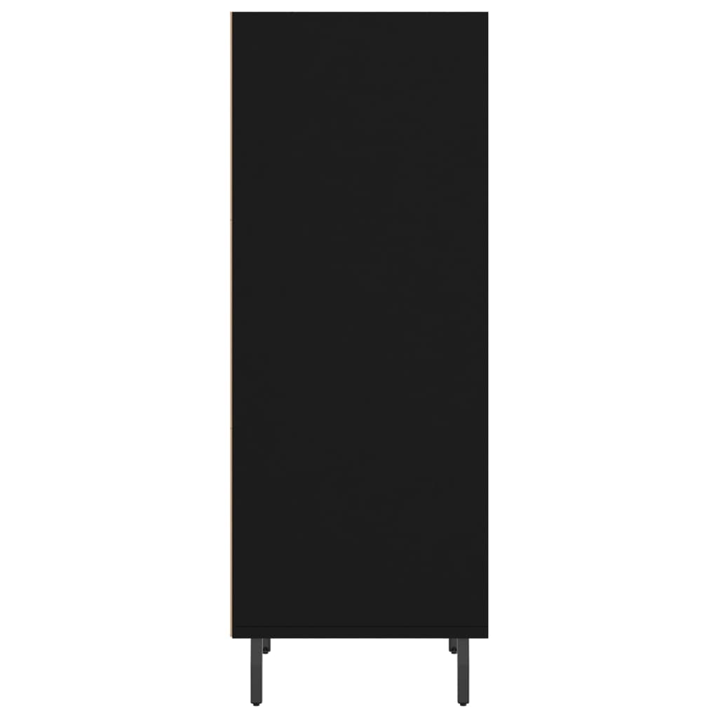 vidaXL Servantă, negru, 34,5x32,5x90 cm, lemn compozit vidaXL Servantă, negru, 34,5x32,5x90 cm, lemn compozit