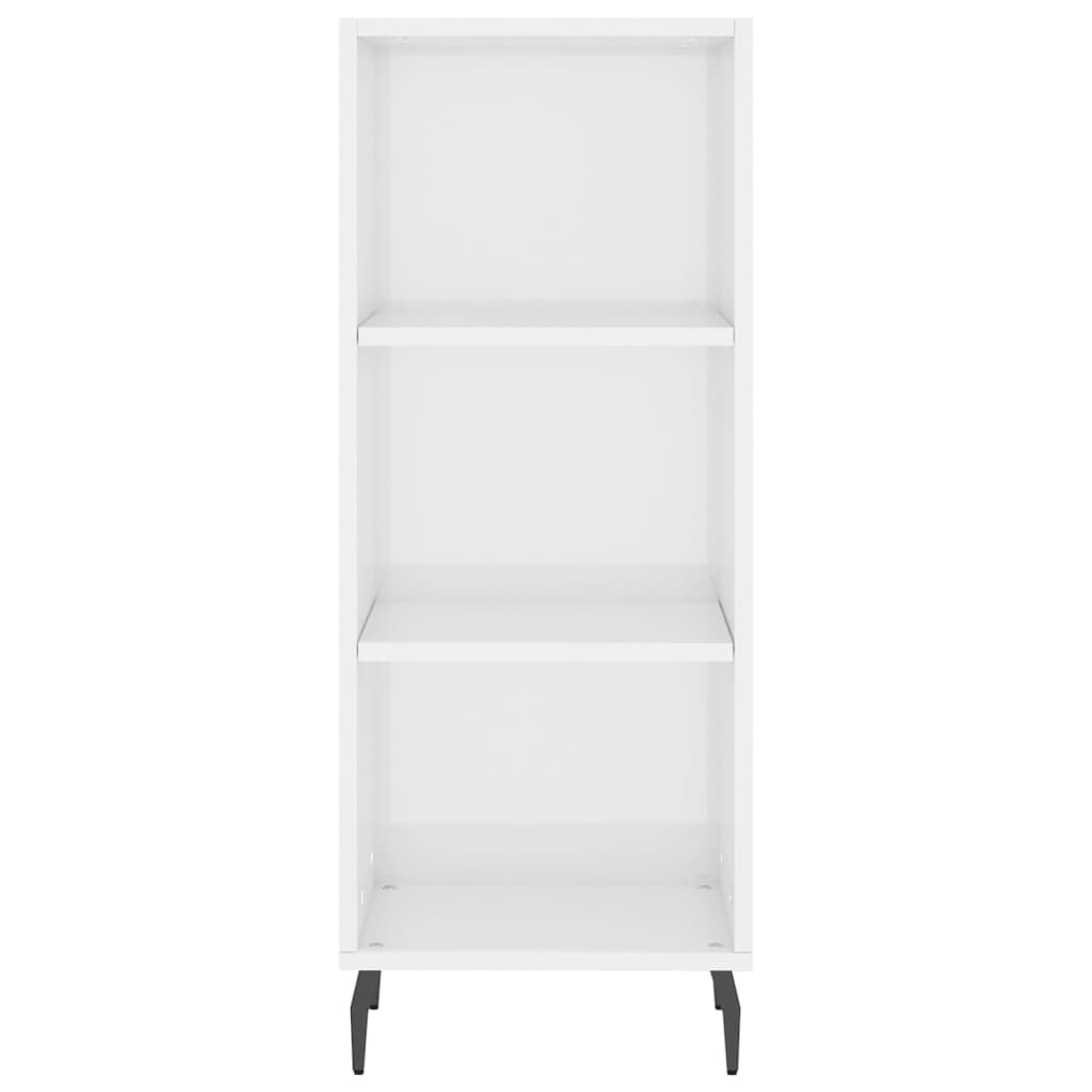 vidaXL Servantă, alb extralucios, 34,5x32,5x90 cm, lemn compozit vidaXL Servantă, alb extralucios, 34,5x32,5x90 cm, lemn compozit