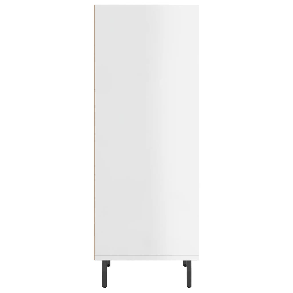 vidaXL Servantă, alb extralucios, 34,5x32,5x90 cm, lemn compozit vidaXL Servantă, alb extralucios, 34,5x32,5x90 cm, lemn compozit