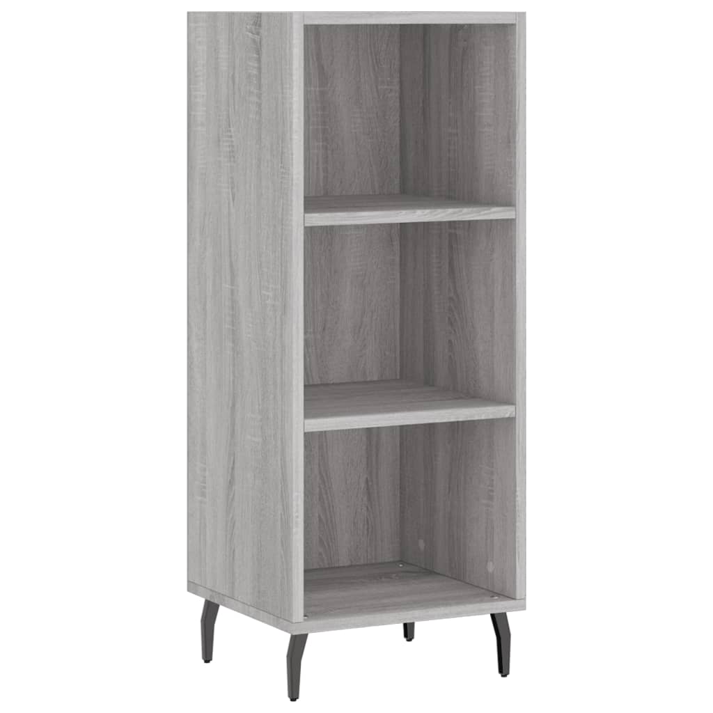 vidaXL Servantă, gri sonoma, 34,5x32,5x90 cm, lemn compozit vidaXL Servantă, gri sonoma, 34,5x32,5x90 cm, lemn compozit