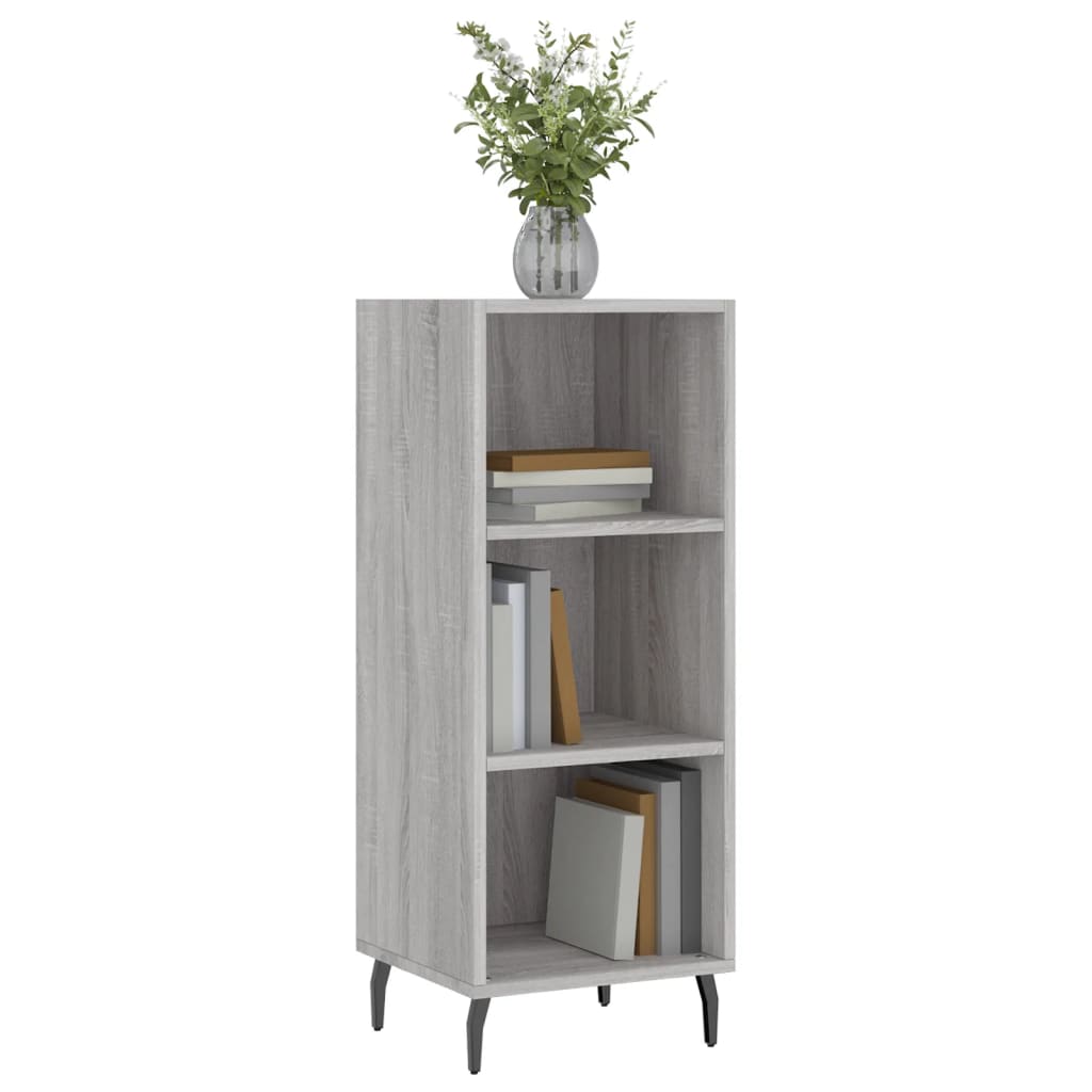 vidaXL Servantă, gri sonoma, 34,5x32,5x90 cm, lemn compozit vidaXL Servantă, gri sonoma, 34,5x32,5x90 cm, lemn compozit