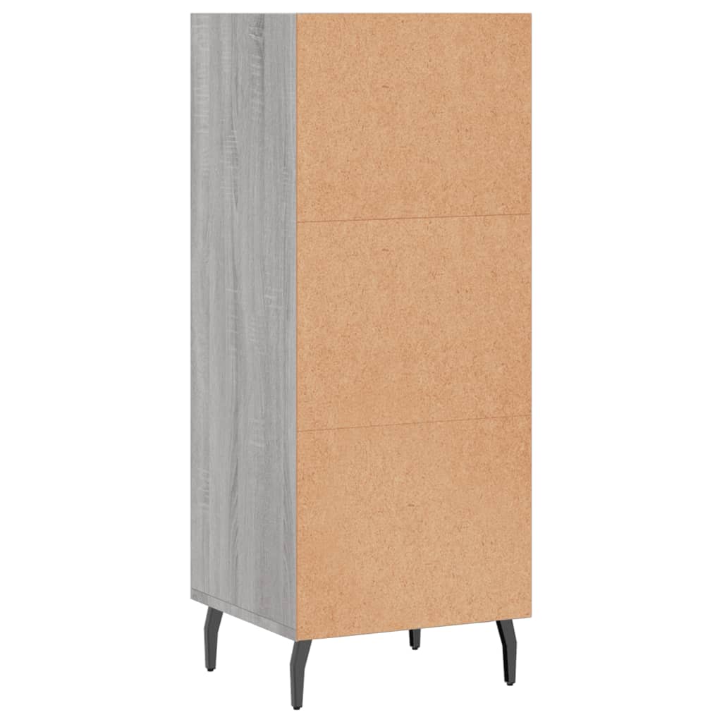 vidaXL Servantă, gri sonoma, 34,5x32,5x90 cm, lemn compozit vidaXL Servantă, gri sonoma, 34,5x32,5x90 cm, lemn compozit