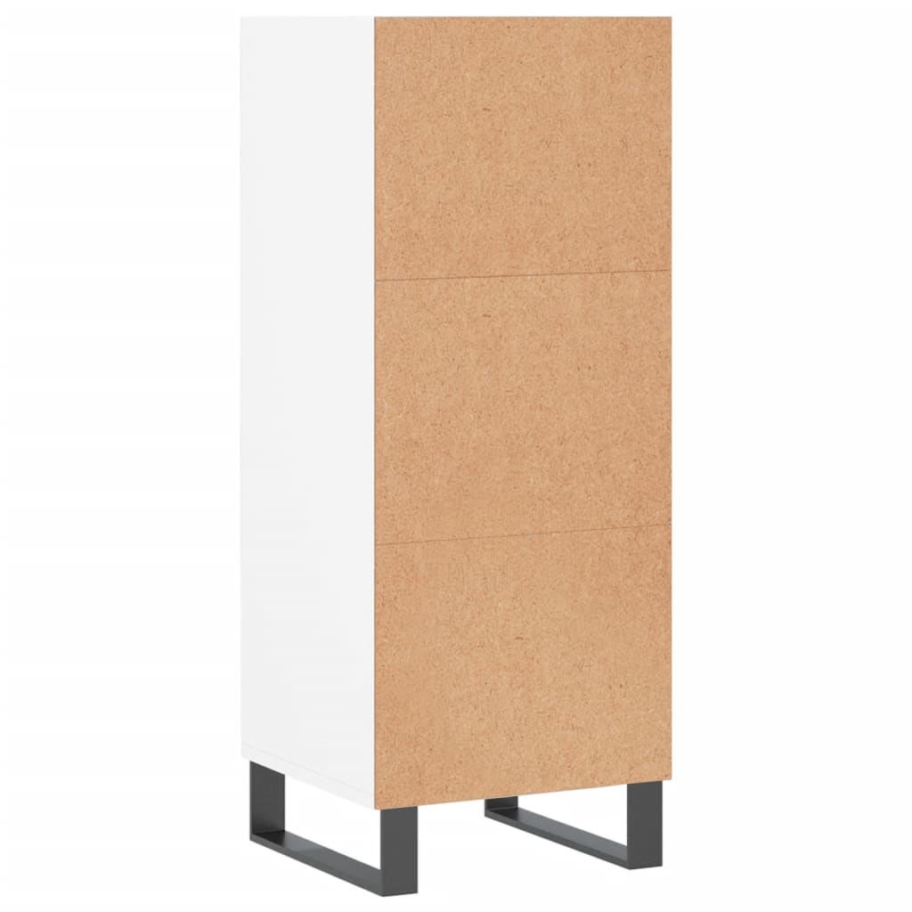 vidaXL Servantă, alb, 34,5x32,5x90 cm, lemn prelucrat vidaXL Servantă, alb, 34,5x32,5x90 cm, lemn prelucrat