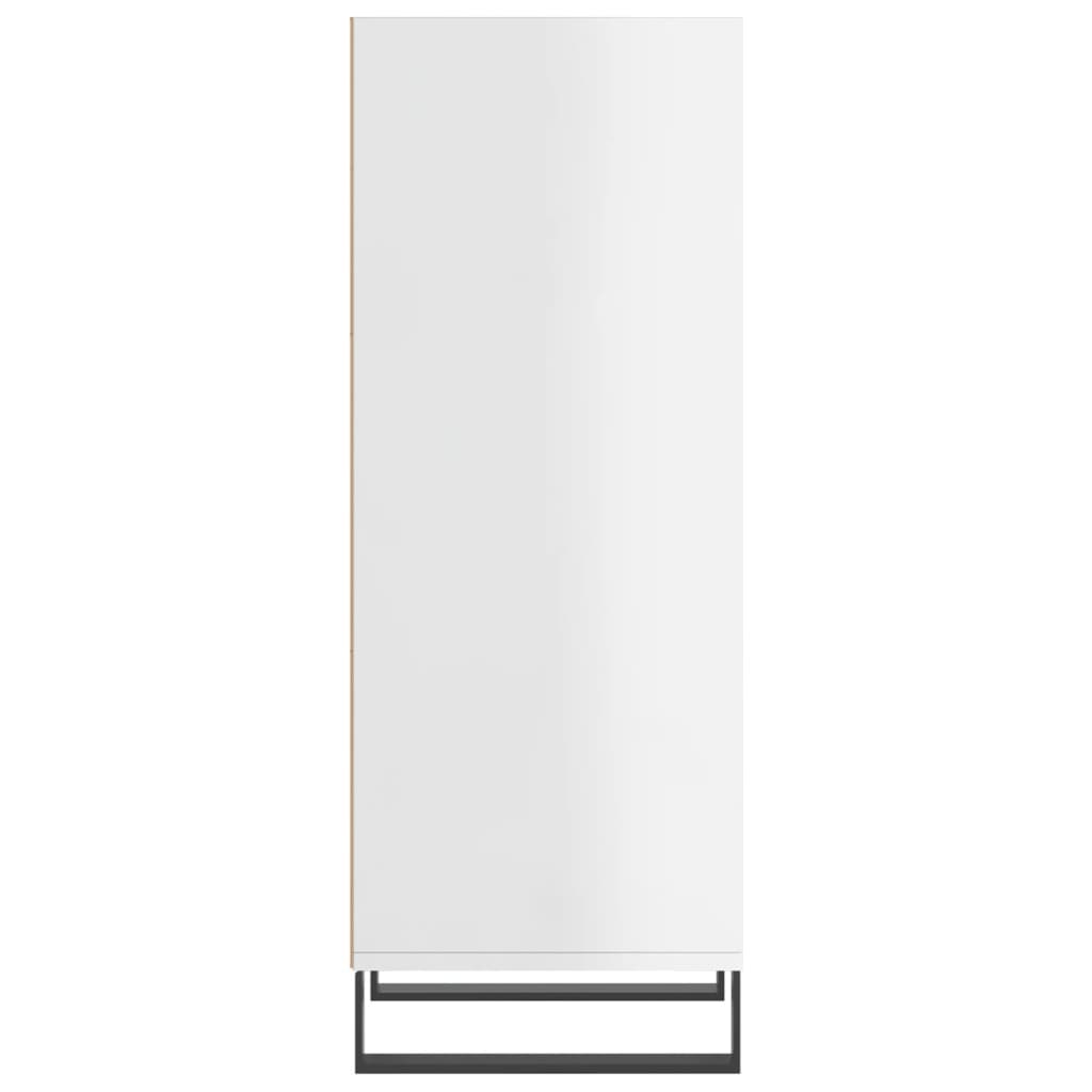 vidaXL Servantă, alb extralucios, 34,5x32,5x90 cm, lemn compozit vidaXL Servantă, alb extralucios, 34,5x32,5x90 cm, lemn compozit