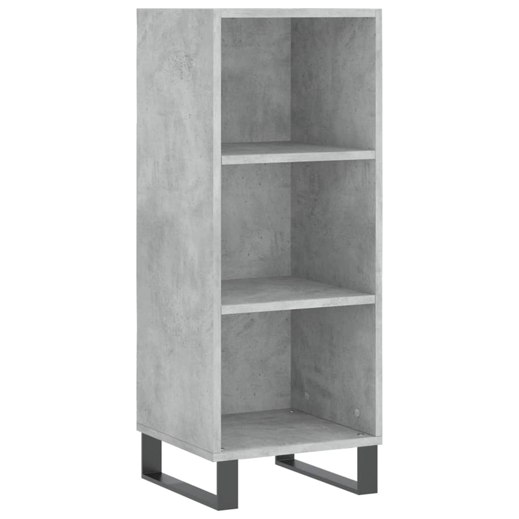 vidaXL Servantă, gri beton, 34,5x32,5x90 cm, lemn prelucrat vidaXL Servantă, gri beton, 34,5x32,5x90 cm, lemn prelucrat