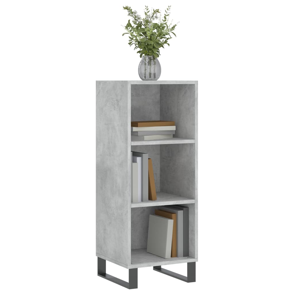 vidaXL Servantă, gri beton, 34,5x32,5x90 cm, lemn prelucrat vidaXL Servantă, gri beton, 34,5x32,5x90 cm, lemn prelucrat