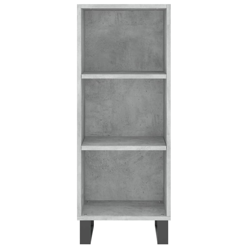 vidaXL Servantă, gri beton, 34,5x32,5x90 cm, lemn prelucrat vidaXL Servantă, gri beton, 34,5x32,5x90 cm, lemn prelucrat