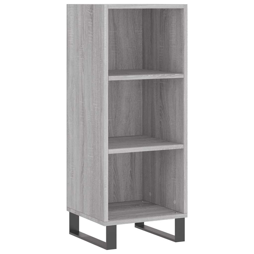 vidaXL Servantă, gri sonoma, 34,5x32,5x90 cm, lemn compozit vidaXL Servantă, gri sonoma, 34,5x32,5x90 cm, lemn compozit