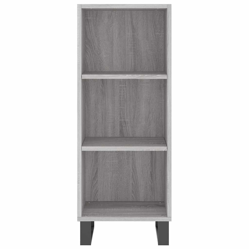 vidaXL Servantă, gri sonoma, 34,5x32,5x90 cm, lemn compozit vidaXL Servantă, gri sonoma, 34,5x32,5x90 cm, lemn compozit