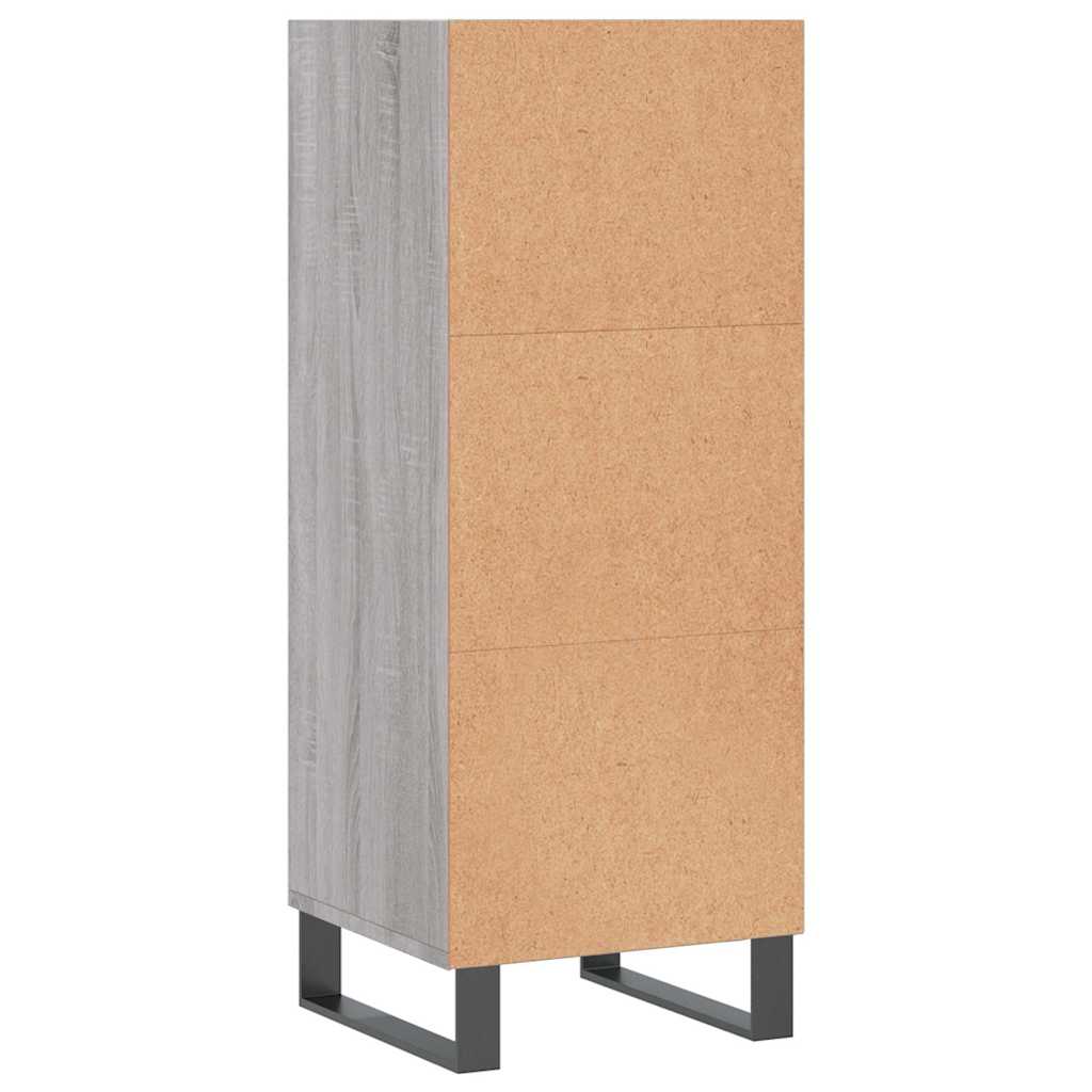 vidaXL Servantă, gri sonoma, 34,5x32,5x90 cm, lemn compozit vidaXL Servantă, gri sonoma, 34,5x32,5x90 cm, lemn compozit