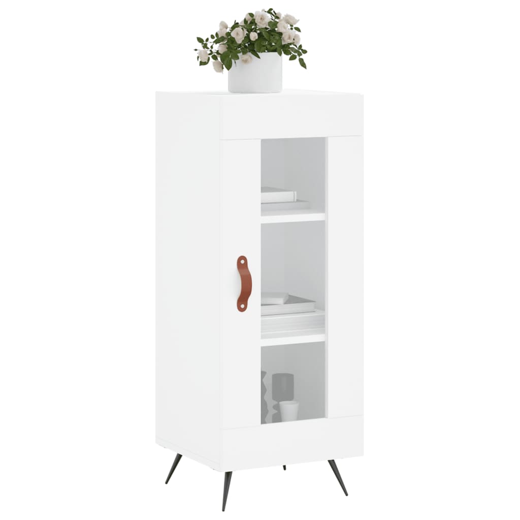 vidaXL Servantă, alb, 34,5x34x90 cm, lemn compozit vidaXL Servantă, alb, 34,5x34x90 cm, lemn compozit