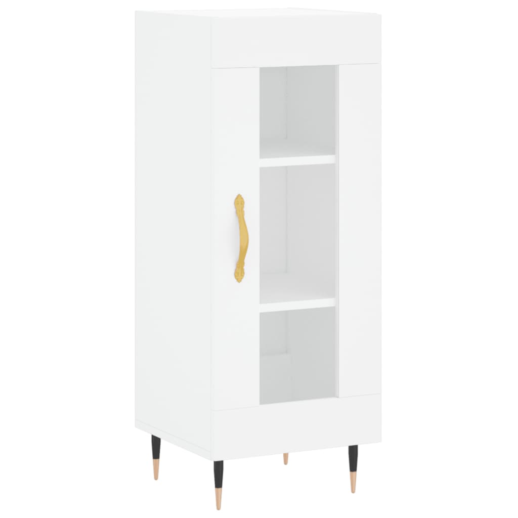 vidaXL Servantă, alb, 34,5x34x90 cm, lemn compozit vidaXL Servantă, alb, 34,5x34x90 cm, lemn compozit