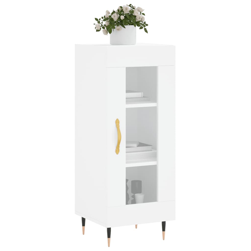 vidaXL Servantă, alb, 34,5x34x90 cm, lemn compozit vidaXL Servantă, alb, 34,5x34x90 cm, lemn compozit