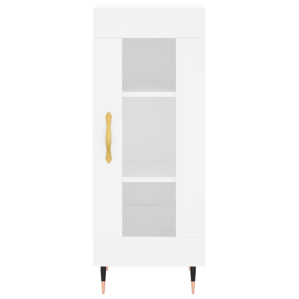 vidaXL Servantă, alb, 34,5x34x90 cm, lemn compozit vidaXL Servantă, alb, 34,5x34x90 cm, lemn compozit