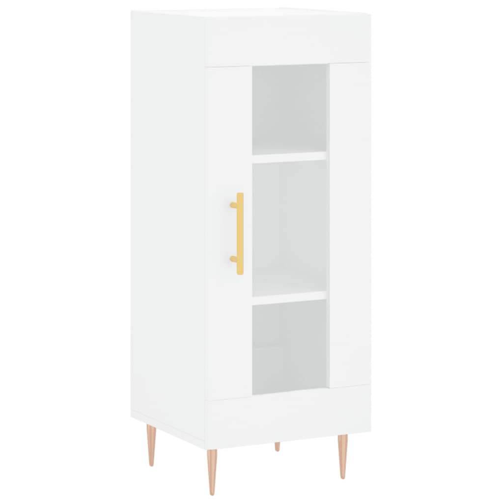 vidaXL Servantă, alb, 34,5x34x90 cm, lemn compozit vidaXL Servantă, alb, 34,5x34x90 cm, lemn compozit