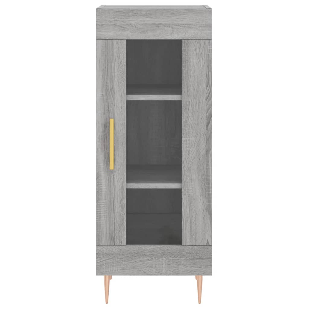 vidaXL Servantă, gri sonoma, 34,5x34x90 cm, lemn compozit vidaXL Servantă, gri sonoma, 34,5x34x90 cm, lemn compozit